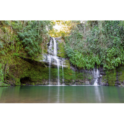 Waterfall In The Forest by Italiansight - Wrapped Canvas Print