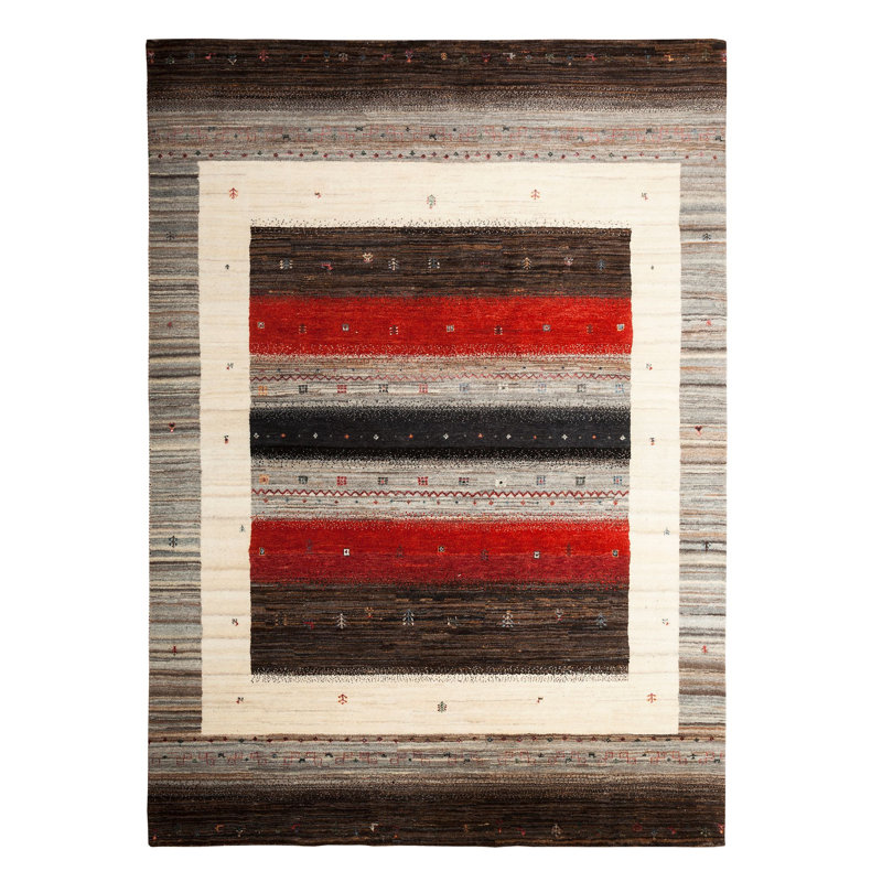 Chisdock Striped Hand Woven Area Rug, Rectangular 90 x 160cm