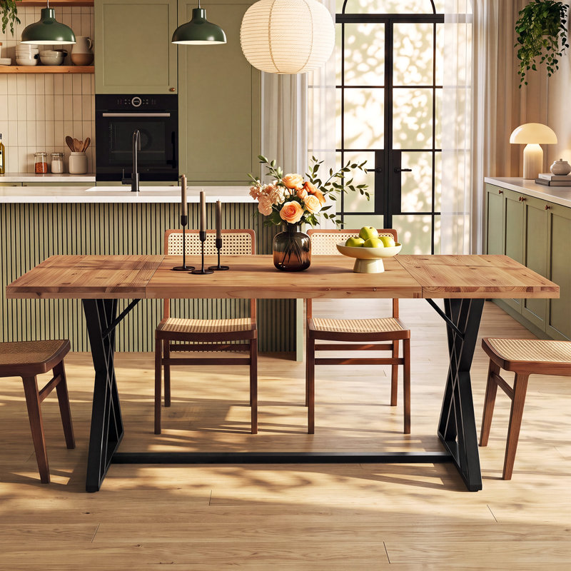Dining Table with Steel Base