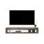 Meuble télé H 10,4 po avec 2 tablettes, chêne blanc