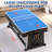 7-Foot 3-In-1 Multi Game Swivel Billiard/Pool Table