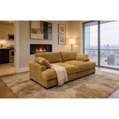 Mordecai 90" Square Arm Sofa