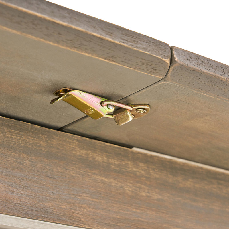 Table d'extérieur en bois de couleur grise - classique et extensible offrant amplement d'espace pour les repas