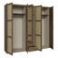 5 Door Manufactured Wood Wardrobe