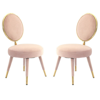 Ensemble de 2 chaises d'appoint modernes Glam 21 po Cid