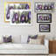 «Eggplants Kitchen Art», reproduction sur toile flottante-264229732-264229735