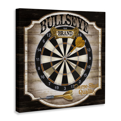 «Rustic Bullseye Darts Game», art mural par Conrad Knutsen