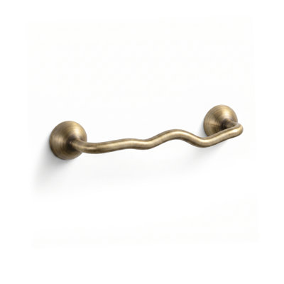 Titanium Silver Novelty Corrugated Solid Brass Cabinet Handles