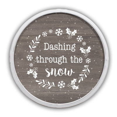 Dashing Through the Snow Framed Print