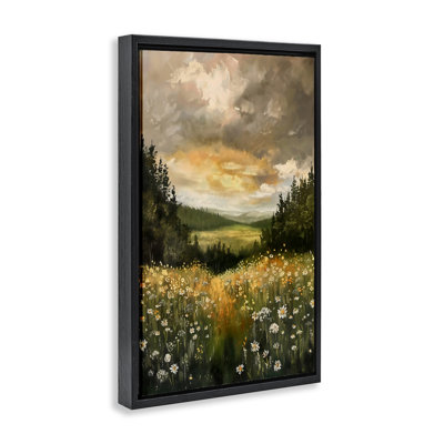 Cadre flottant Clouded Daisy Path, design par Creative Studio