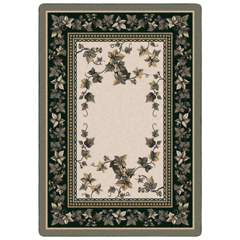 Alminus Signature Ivy Valley Opal Floral Area Rug, Rectangle 2'8" x 3'10"