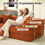 Convertible Sleeper Sofa With Removable Armrests, Corduroy Fabric Sofa Couch, No Assembly Required For Living Room, Dorm, Studio-849271566-854940598