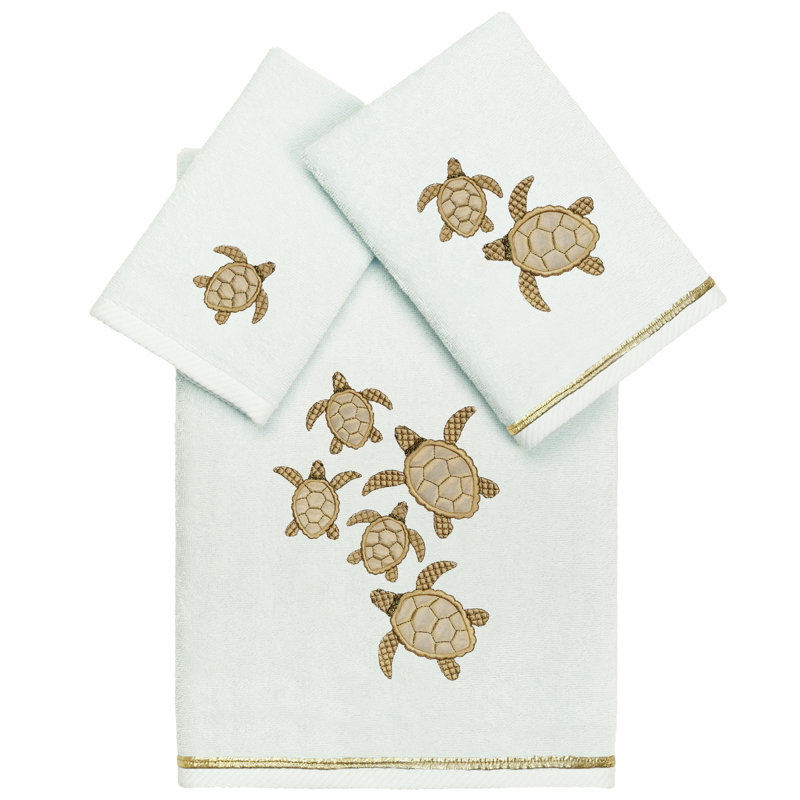  Ensemble de serviettes 3 pièces 100% coton turc, Blanc