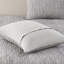 Édredon double / grand 3 pièces - Tissu et rembourrage riches en coton, tissé, mélange de coton gris et rembourré pour un sommeil confortable