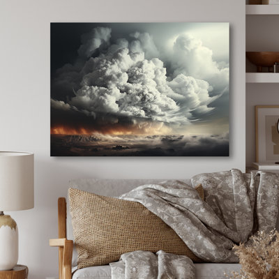 «Ethereal Stormy Skies Horizon II» - art mural en métal Storms