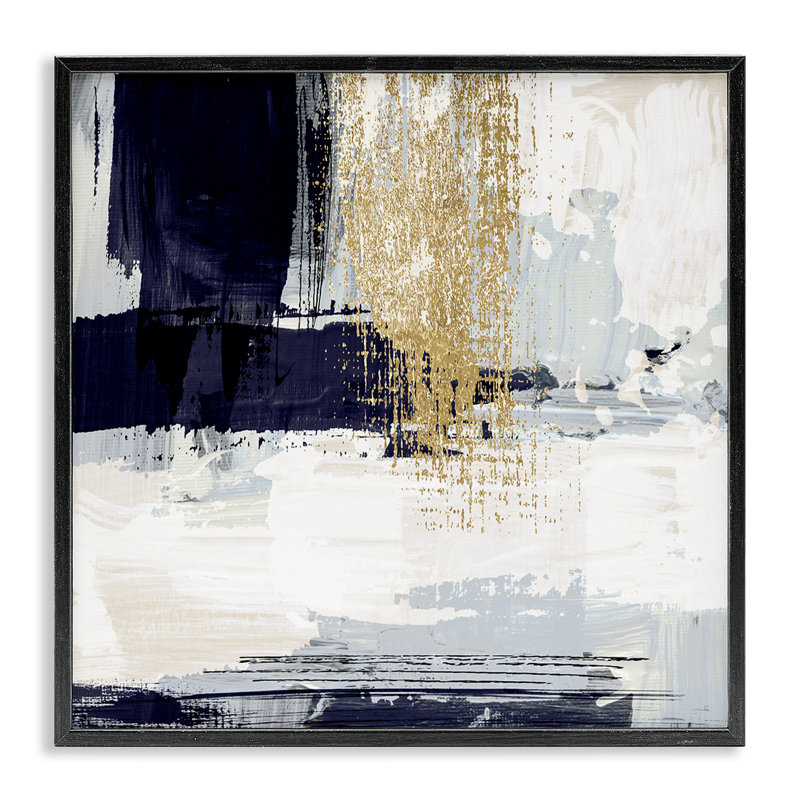 Estampe numérique encadrée dorée par Susan Jill, Giclée encadrée noir minuit, H 17 po x l 17 po