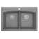 Karran Drop-in Quartz Composite 33'' X 22'' 1-Hole 50/50 Double Bowl Kitchen Sink