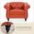 Fairport Faux Leather Chesterfield Chair-1690419722