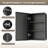 Cyrille Recessed & Surface Framed Medicine Cabinet with Mirror and Shelves-814669494-818042660