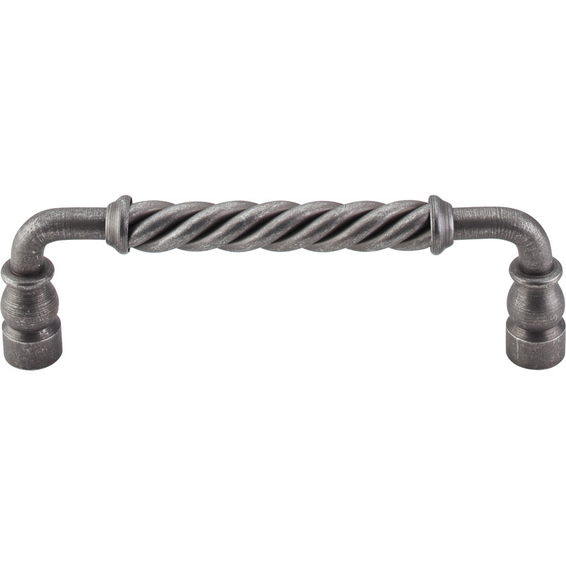 Twisted Bar Pull, Patina Black, 6 12/16" Center to Center