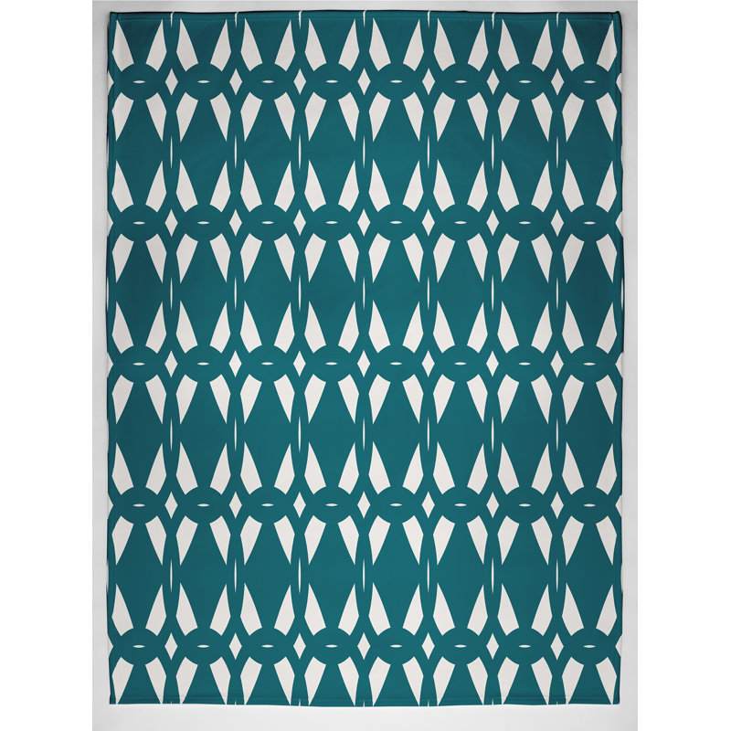 Throw Blanket, 50" H x 60" W x 0.5" D, Teal
