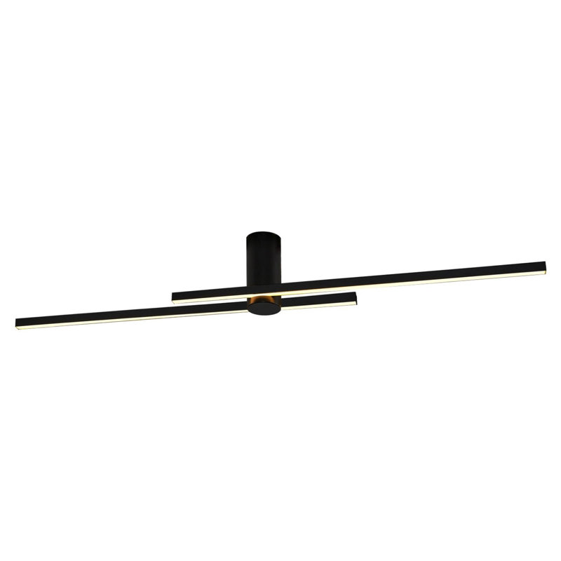 Cassen Sleek Black Chandelier, 7.9 x 0.4 x 7.1 inches | Durable Metal Body with Acrylic Cap | 3W LED Socket, 3000K Warm Light, 3000 Lumens | Perfect for Dining Room, Living Room & Modern Decor | Elegant & Energy Efficient Design