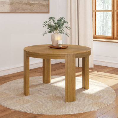 Valletta Contour Round Dining Table (47in x 47in / 1194mm x 1194mm) by Ebern Designs