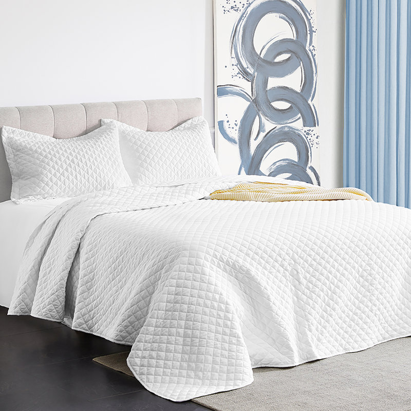 Polyester Quilt, Queen, White
