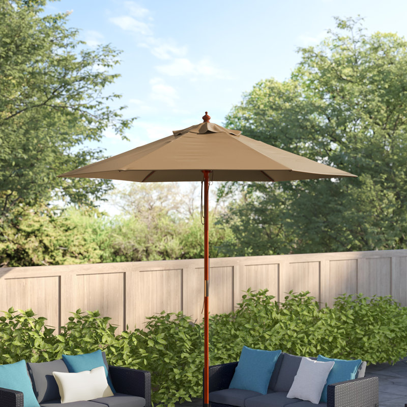 Sasha 635cm Market Parasol, Natural