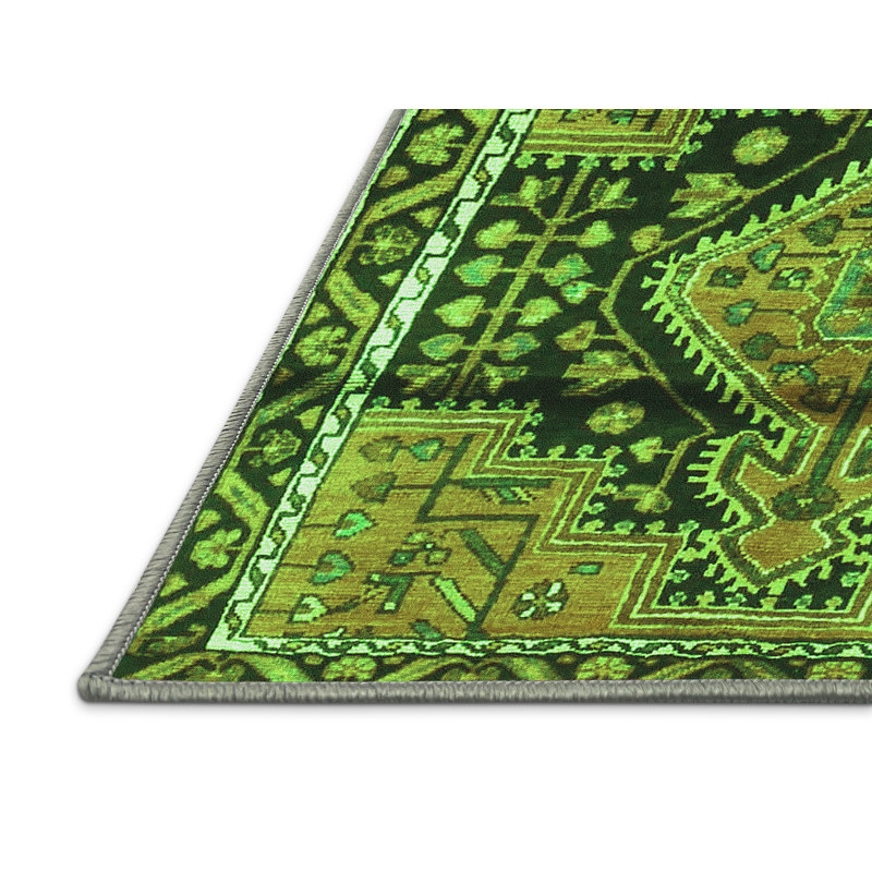 Washable Oriental Indoor Rug, Rectangle 5' x 8'