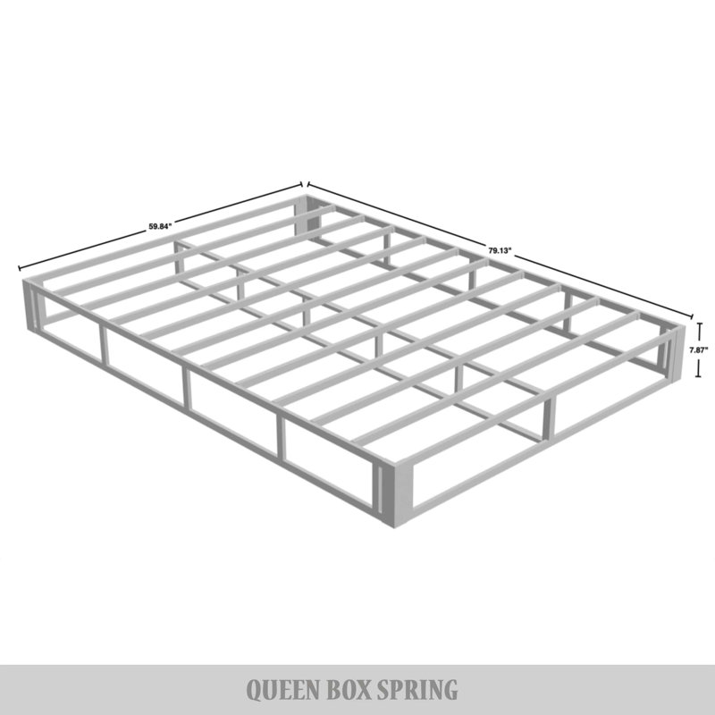 Knierim 7.88'' Metal Box Spring, Queen