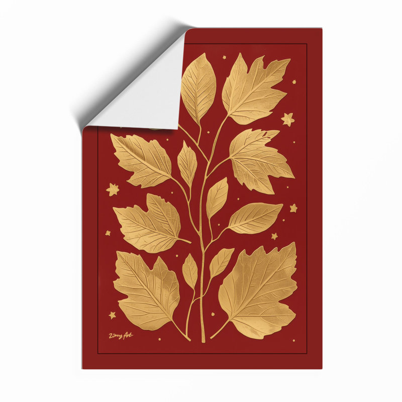 Gilded Botanica Botanical - Framed Print, A4 - 29.7 x 21.0 cm, Unframed
