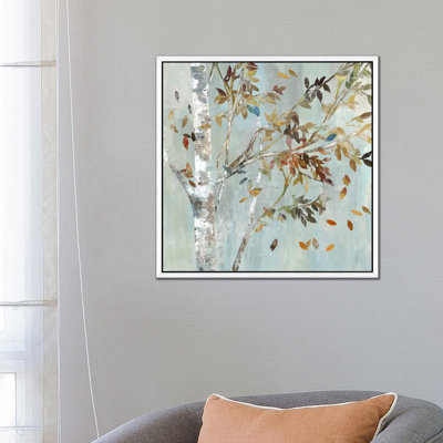 Birch With Leaves I by Allison Pearce - Wrapped Canvas Painting
