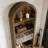 6-Tier Arched Bookshelf with Closed Back Design