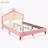 PU Leather Princess Bed with Tufted Headboard-106762667