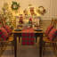 Chemin de table à carreaux tartan rouge, 33 x 122 cm (13 x 48 pouces)