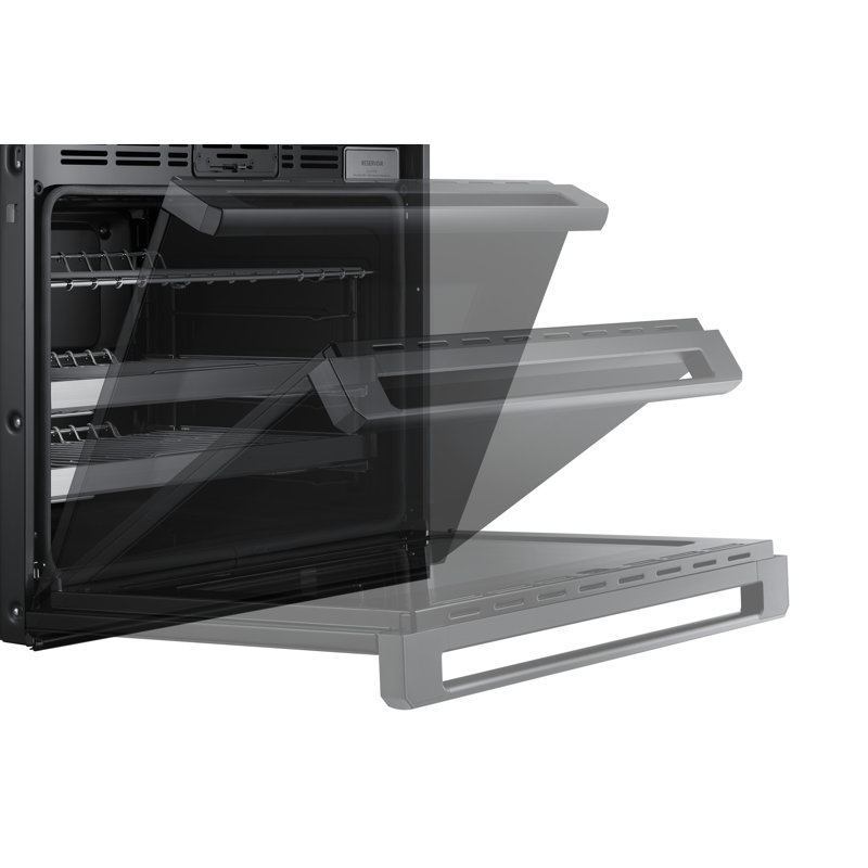 30" Single Wall Oven Steam, Contemporary, Graphite Stainless
