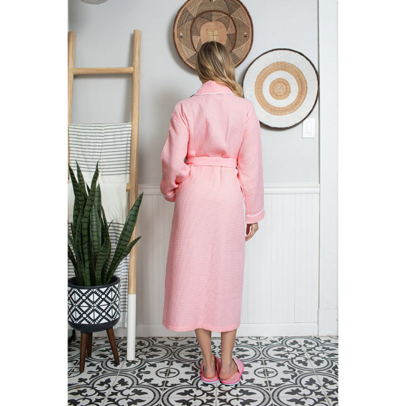 Peignoir gaufré LOTUS LINEN, TTTG, Rosé