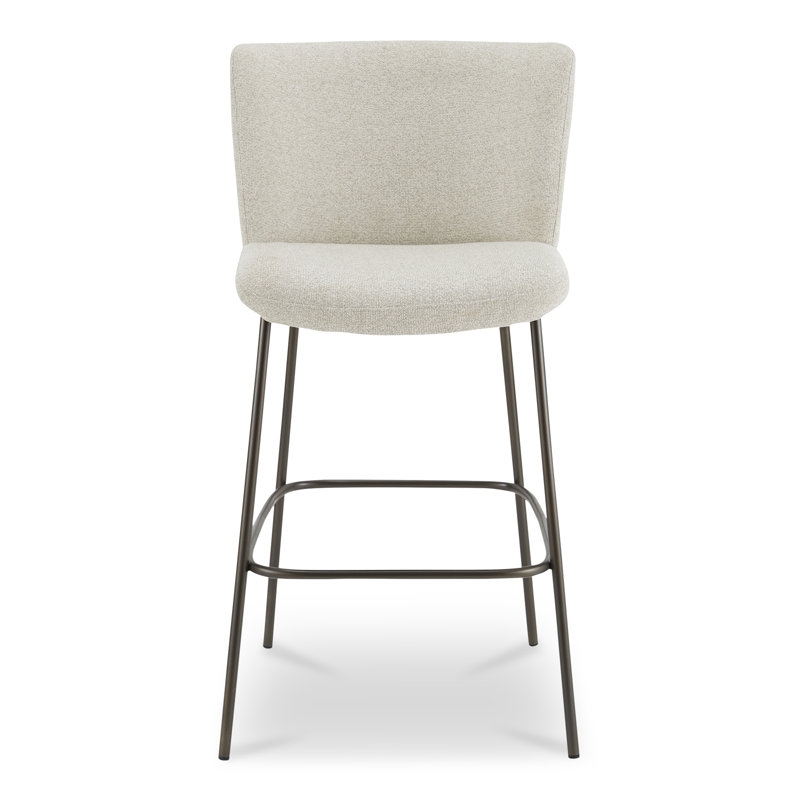 Tabouret Dareau, Tabouret de bar (siège d'une hauteur de 30,3 po), Polyester beige