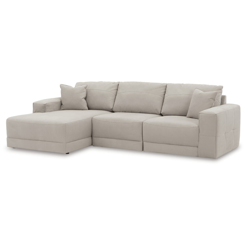 Canapé modulaire 3 pièces avec méridienne Gaucho, Orienté à gauche (vu de face)