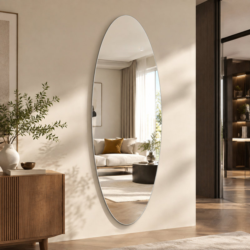Miroir mural moderne moderne ovale