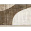 Tapis à poils longs brun foncé et crème Marrah-1717766389
