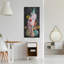  Art mural en métal «Bird On Vases» par Heather Gauthier, 24 po x 48 po