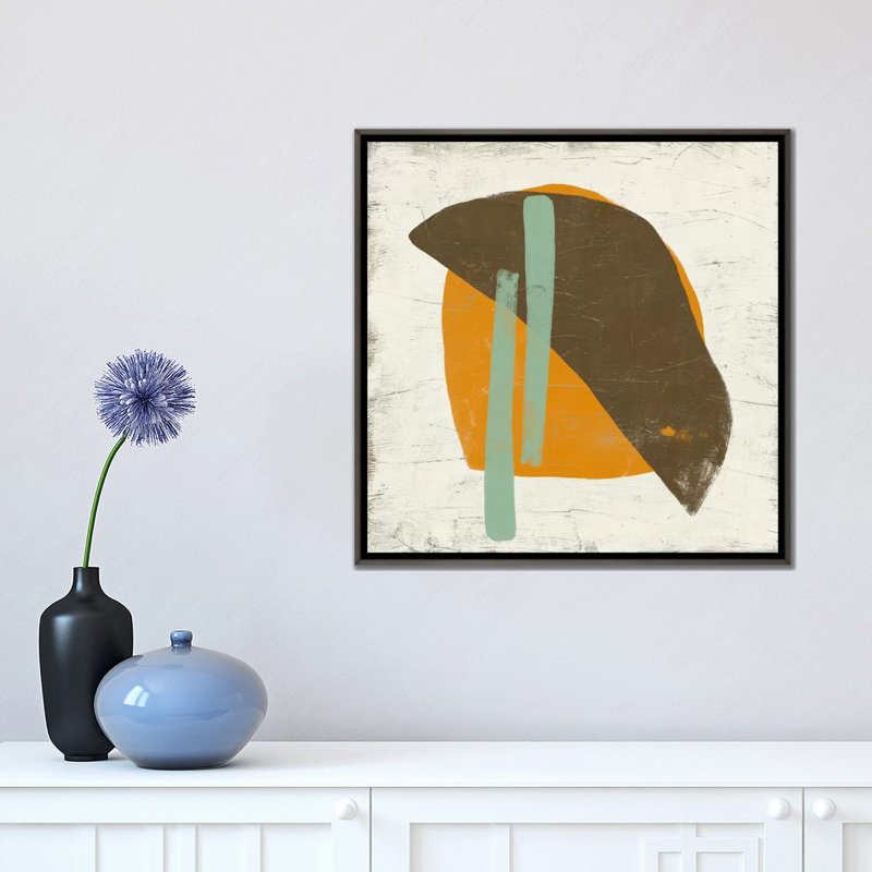 « mobile v » par juin erica vess-print, Toile encadrée de bois rustique foncé, H 18 po x l 18 po x 1,5 po