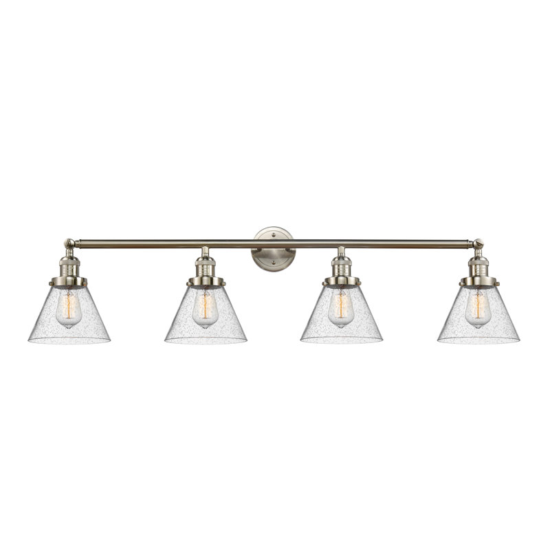 Éclairage pour salle de bain 44 po Shauna Cone, DEL, Nickel satiné brossé