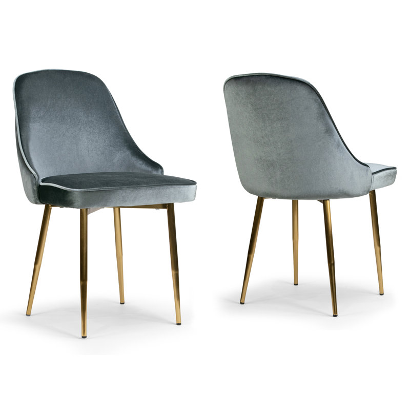 Tebikerei 20'' H Velvet Upholstered Parsons Chair