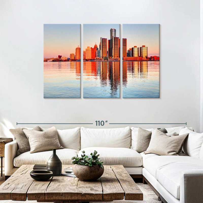 Rorry Michigan Sunset Glow, 48" H x 74" W