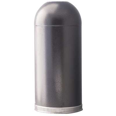 Dome Top Steel Open Kitchen Trash Cans - 20 Gallons