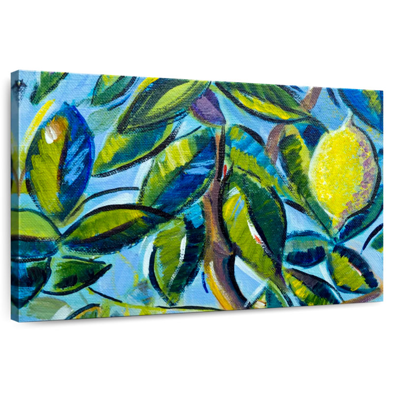 Yarlin Lemon Tree Leaves, 20" H x 30" W