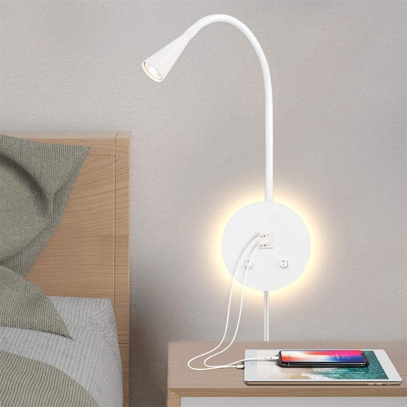 LED Plug-in Spotlight, White